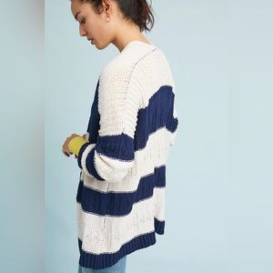 Anthropologie Sunday in Brooklyn knitted striped cardigan size M